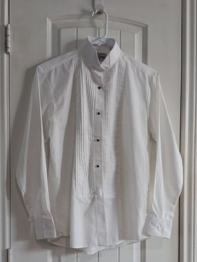 Doni Barassi Women's Wingtip Tuxedo Shirt - Size 6